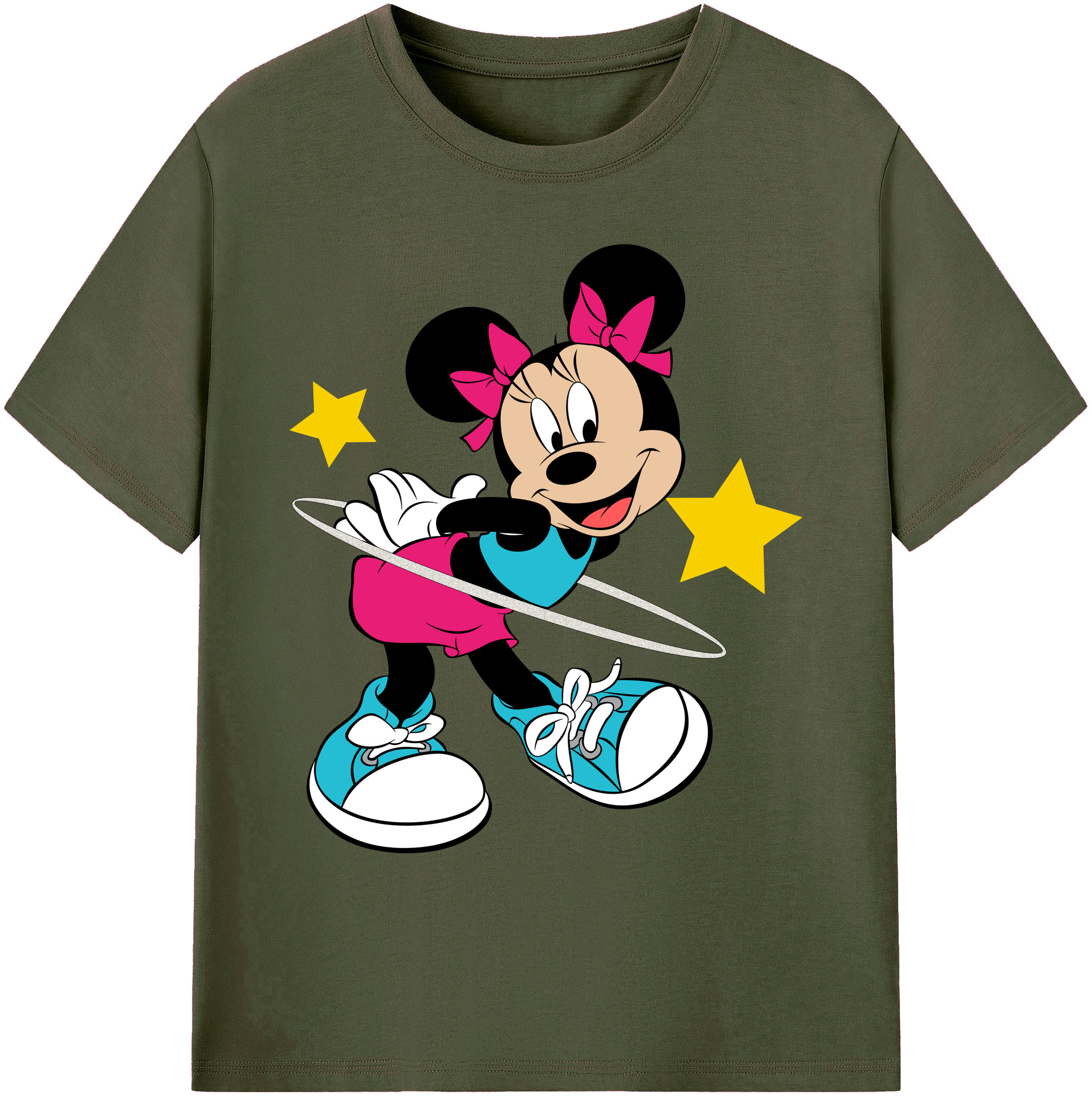 ミッキーマウス Mickey Mouse 綿100％ メンズ半袖Tシャツ｜肌触りやわらか＆通気性